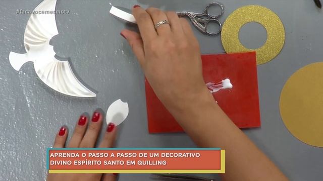 Aprenda o passo a passo de um decorativo Divino Espírito Santo em quilling смотреть онлайн