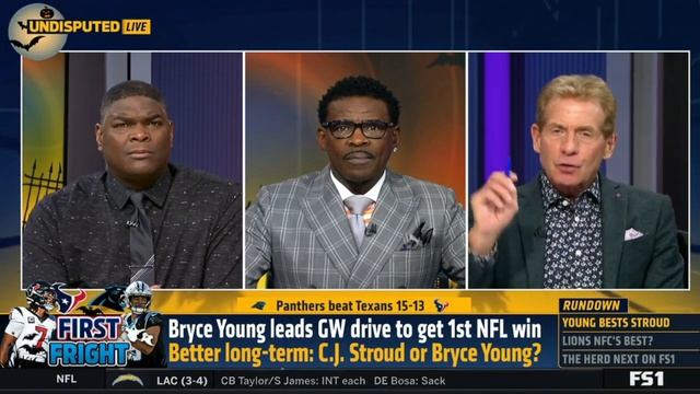 UNDISPUTED | Skip Bayless reacts Panthers beat Texans 15-13 securing 1st win of the season смотреть онлайн