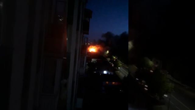 пожар баня кедр в Караганде