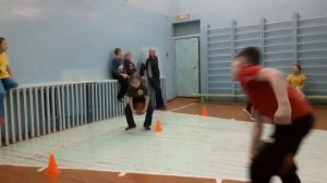 Веселые старты с папами на 23 февраля