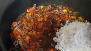 АРОМАТНЫЙ РИС С ФАРШЕМ И ОВОЩАМИ/МОЙ МИР