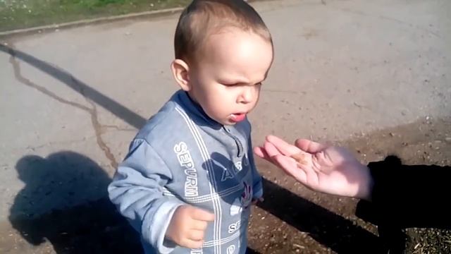 Влог - Ребенок на прогулке - Лев, поход в Москву, озеро, камушки смотреть онлайн