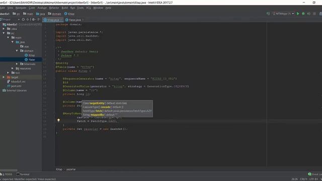 Hibernate Dersleri - 25 - @ManyToMany Anotasyonu Tanımlanması - 1