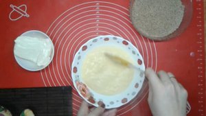 Заварной крем с халвой Десерт из халвы Крем для торта с халвой Вкусный крем для торта Крем с халвы