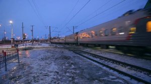 Подмигнул:) Фирменный поезд ТАВРИЯ Симферополь-Омск проносится по Саранску ГСЭ/РЖД