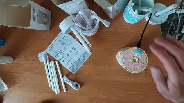 Увлажнитель воздуха со светодиодный подсветкой / Мини