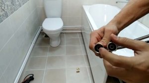 Установил смеситель на умывальник в ванной своими руками