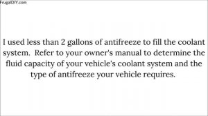 Drain & Fill Coolant | Bleed Air from Coolant System