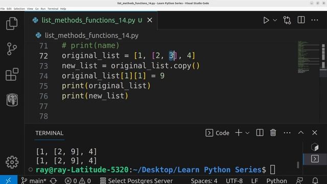 Python List Methods & Functions Part 2 - Learn Python Series 15