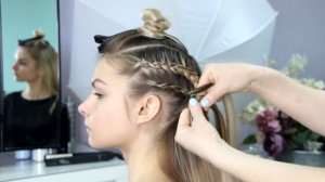 Косички. Делаем прическу для вечеринки. Hairstyle for Party