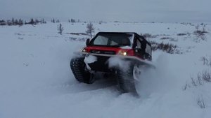 Покатушки на TERRANICA Dreamtrack в снегах