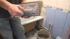 Как идеально подогнать плитку к кривой ЧУГУННОЙ ВАННЕ ч.2