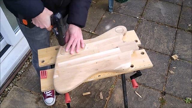 Firebird Style Guitar - Time Lapse Self Build смотреть онлайн