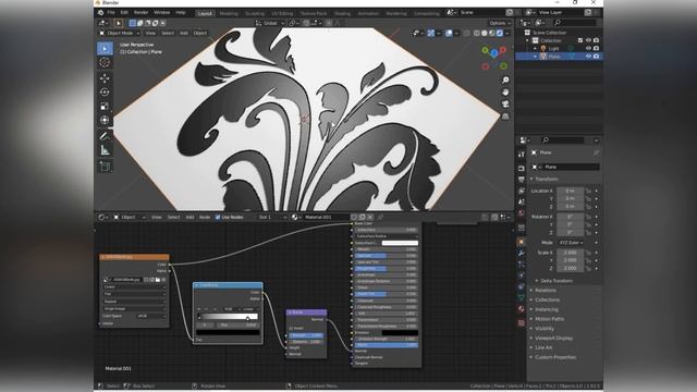 BUMP эффект в Blender 3D. Как сделать объемную текстуру в блендере.