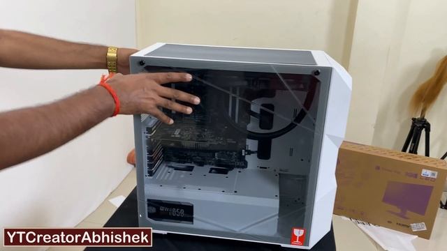 White colour gaming cabinet | cooler master TD500 mesh | full tower gaming cabinet | gaming PC смотреть онлайн