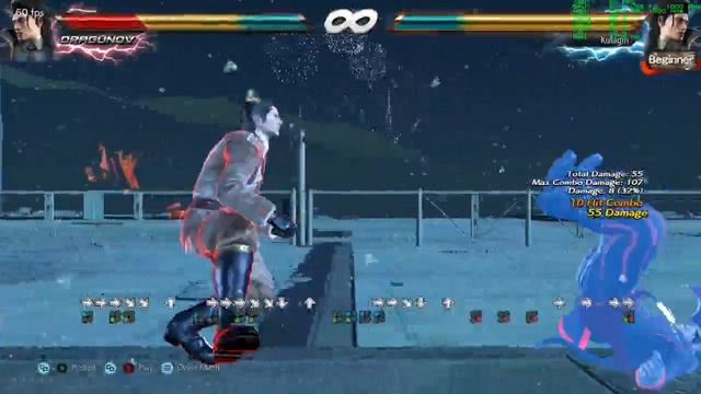 Tekken 7 Dragunov d/f+2 max wall carry смотреть онлайн