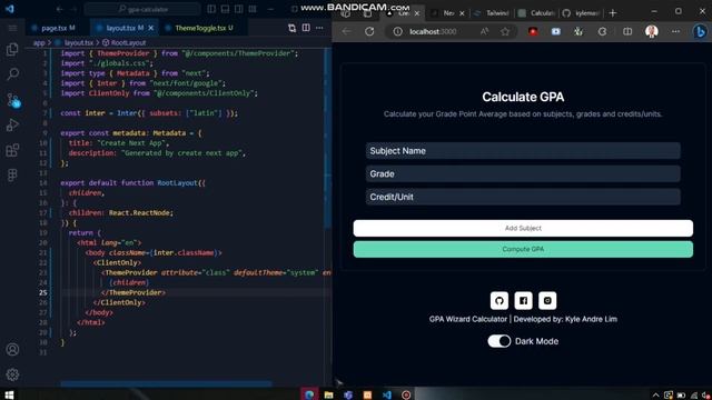 Student Web Developer: Building a Next.js 13 GPA Wizard with Tailwind CSS & Shadcn UI
