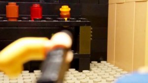 LEGO First Person Shooter on metal cans / Lego Stop Motion