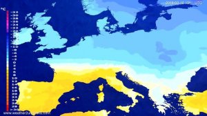 Temperature forecast Europe 2018-02-13