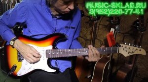 Обзор электрогитаре Fender Style Stratocaster Rockset ST 01 SB