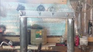 Пресс для гаража из хлама.Своими руками.