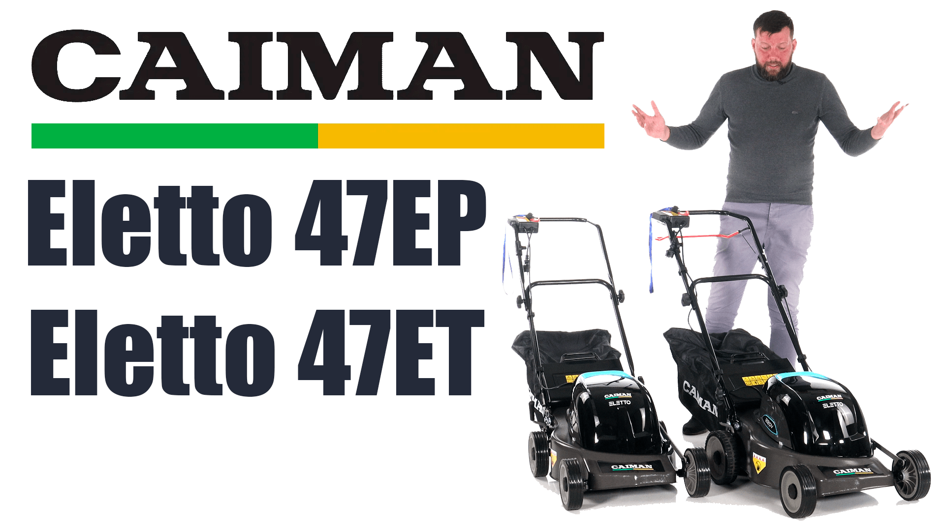 Обзор и сравнение на газонокосилки электрические Caiman Eletto 47EP и Eletto 47ET
