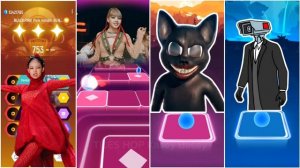 BLACKPINK PINK VENOM ✅️ LISA MONEY ✅️ CARTOON CAT BAD KARMA ✅️ SKIBIDI TOILET | Tiles Hop EDM Rush