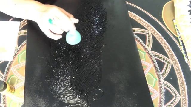 Декоративная картина своими руками из горячего клея. смотреть онлайн