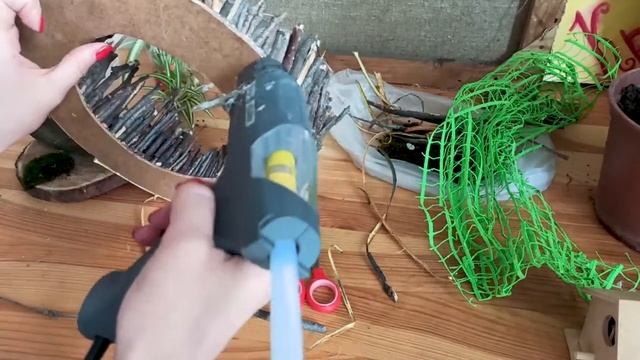 Пасхальная композиция с природных и подручных материалов. смотреть онлайн