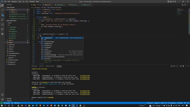Create Real time App of New Year Goal for 2023 in React JS | React JS Tutorial (full course) - #31