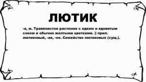 ЛЮТИК - что это такое? значение и описание