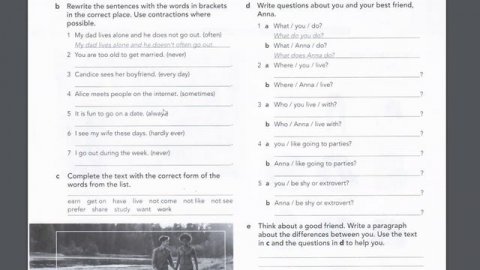 English File Pre Intermediate Workbook 1B