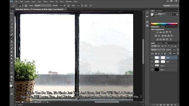Dirty Glass Window - Photoshop Tutorial смотреть онлайн