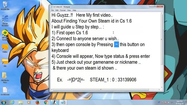 How to find your own or others Steam ID in Cs 1.6 смотреть онлайн