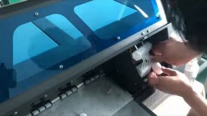 Dual head dtf xp600 printer install operation