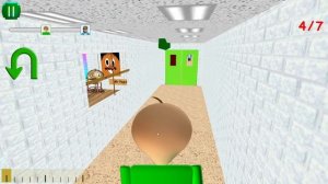 (HARD MODE) Player as Baldi! | Play For Angry Teacher