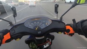 Максималка на скутере Honda Dio 68