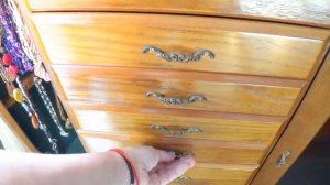 Винтажный комод для винтажной бижутерии . КАК храню украшения .НОВЫЙ КОМОД ДЛЯ БИЖУТЕРИИ.