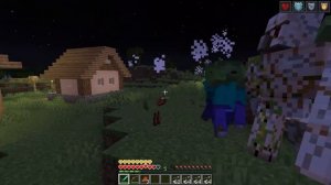 The Hordes zombie hordes attack in Minecraft game