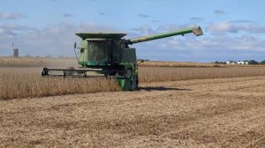 Missed Unloading - Windy Indiana Bean Day - John Deere 9600 -920F - Soybeans #harvestchaser