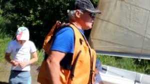 Испытание швертбота "трепанг"