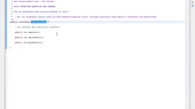 Can an Interface have private method in Java смотреть онлайн