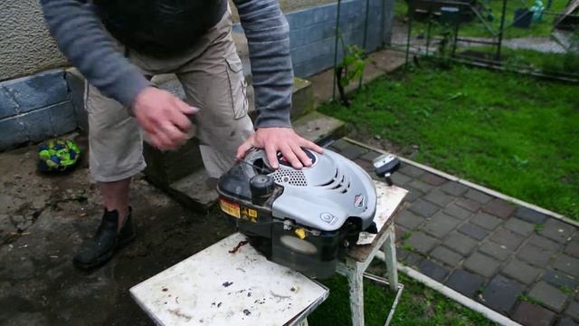 Двигатель briggs & stratton 675 190cc Проверка работоспособности. смотреть онлайн