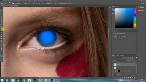 Меняем цвет глаз в Adobe Photoshop, добавляем эффект вампирских глаз.