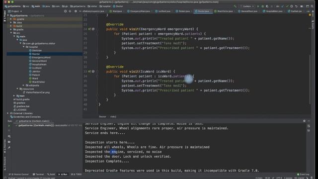 Behavioural Pattern - Visitor Pattern Hospital Ward Example смотреть онлайн