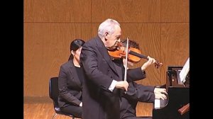 Felix Ayo concert at Yokohama, Japan - Brahms Sonata n.3 in D minor  op.108