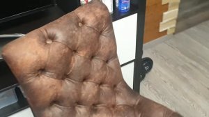 наша модель стула с каретной стяжкой. мягкий стул своими руками. эксклюзивный стул капитоне DIY