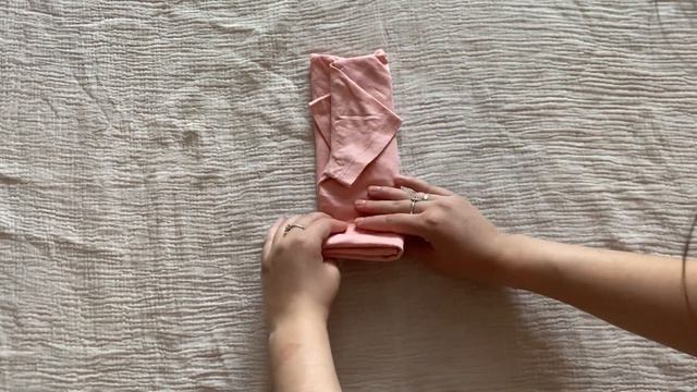 Хранение детских вещей/Как сложить в кармашек боди и футболки