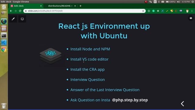 React tutorial in Hindi #3 Environment up with Ubuntu смотреть онлайн