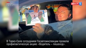 В Тарко-Сале сотрудники Госавтоинспекции провели профилактическую акцию «Водитель – пешеход»